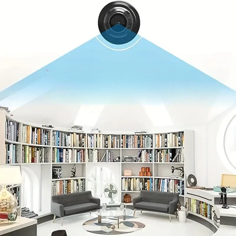 Mini Beveiligingscamera 1080P Full HD met Nachtzicht Bewegingsdetectie en Opname voor Thuis Kantoor en Bewaking | Sulvida
