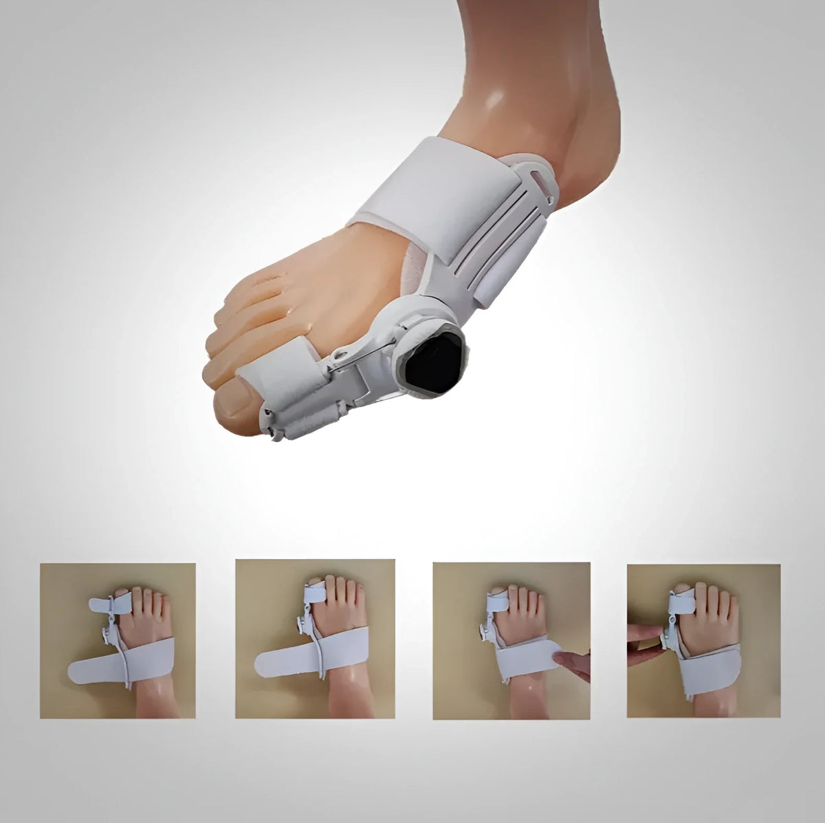 Orthopedische Teenbeugel Verstelbaar Hallux Valgus Correctie Nacht & Dag Draagbaar Pijnverlichting Comfortabel | Sulvida
