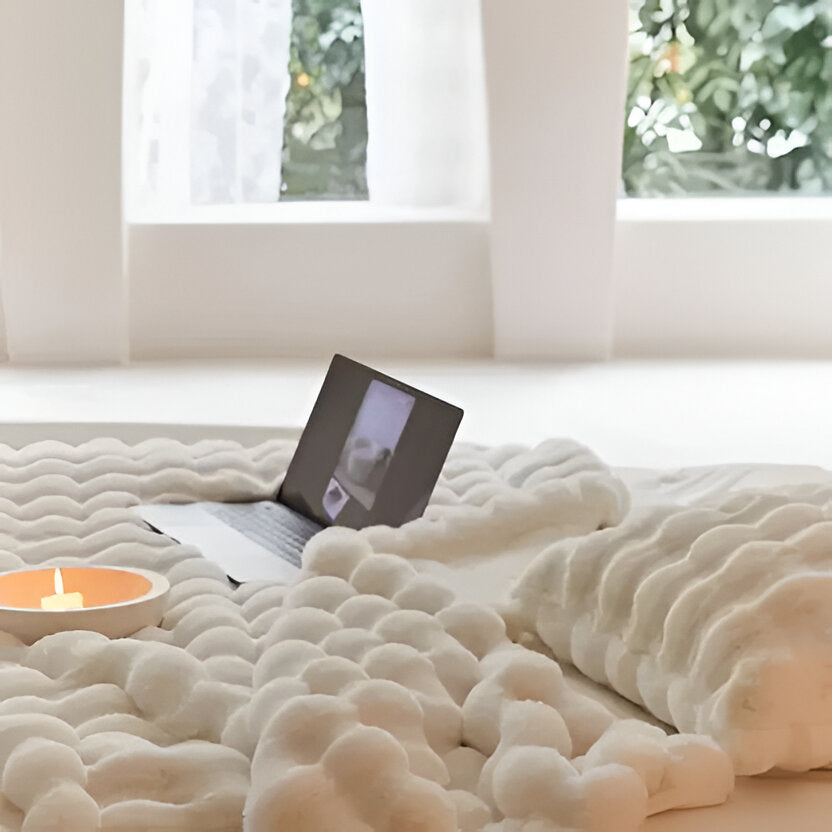 Vierseizoenen Deken met Elegant Design 39x63 inch Zacht Pluche Comfortabel Fleece Warm Slaapkamer Bed | Sulvida