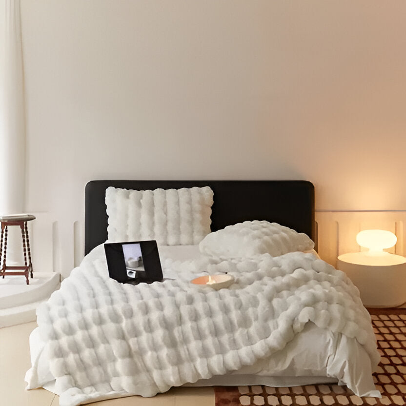Vierseizoenen Deken met Elegant Design 39x63 inch Zacht Pluche Comfortabel Fleece Warm Slaapkamer Bed | Sulvida