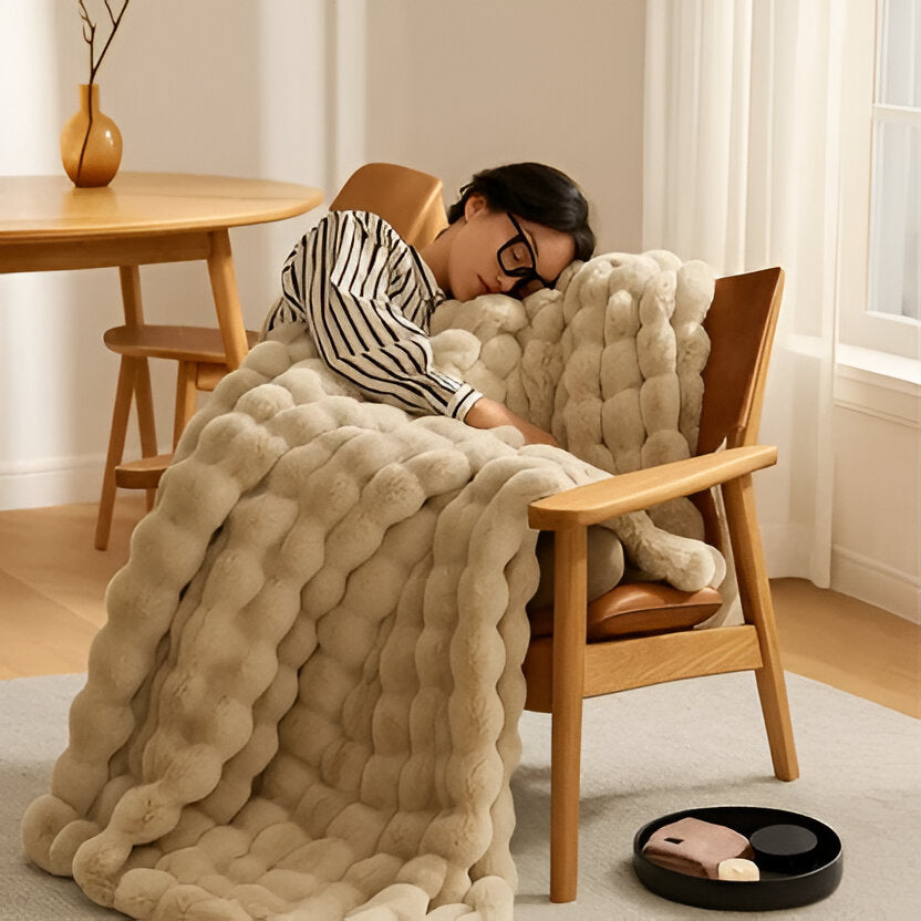 Vierseizoenen Deken met Elegant Design 39x63 inch Zacht Pluche Comfortabel Fleece Warm Slaapkamer Bed | Sulvida