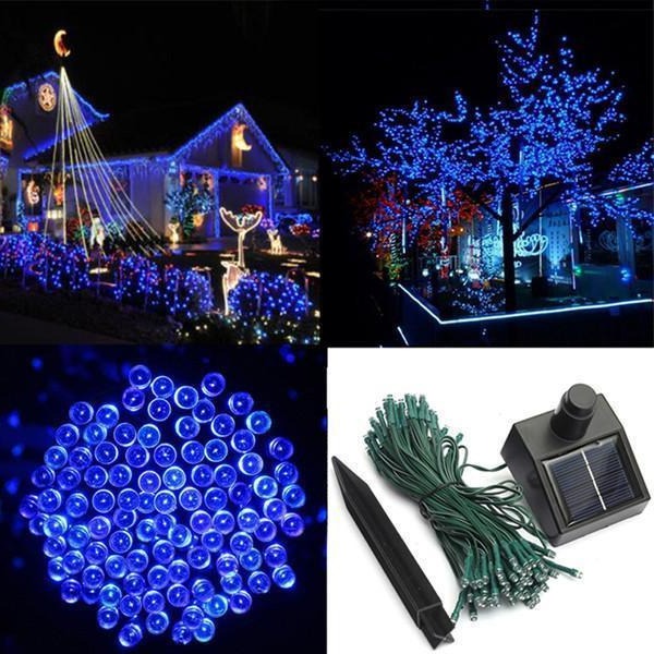 Solar Lichtsnoer 17 Meter 100 LED Warm Wit Buitenverlichting Waterdicht Tuinverlichting Feestverlichting | Sulvida
