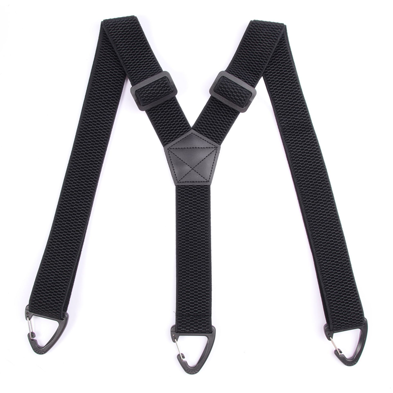 Bretelles pour homme en X réglables, clips métalliques, largeur 3,5 cm, noir, blanc, bleu marine, gris foncé, kaki, marron, élégantes | Sulvida