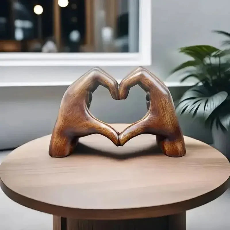 Houten hart decoratie met natuurlijke houtnerf voor woonkamer slaapkamer kantoor wanddecoratie tijdloos | Sulvida