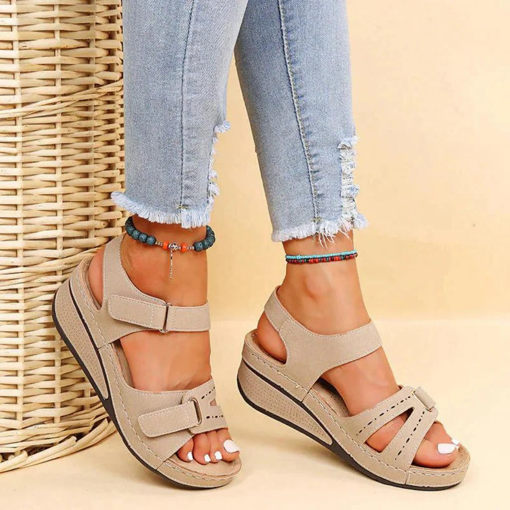 Sandales orthopédiques pour femme, confortables et offrant un bon maintien, semelle intérieure souple et ergonomique, pour la marche, l’été, décontractées et pour tous les jours | Sulvida