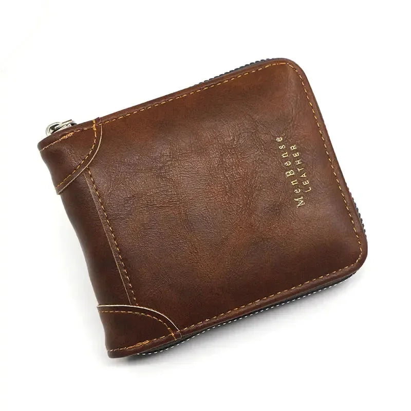 Compacte Leren Portemonnee voor Heren Lichtgewicht Kalfsleer Stijlvol Elegant Stoer Mannelijk Accessoire | Sulvida