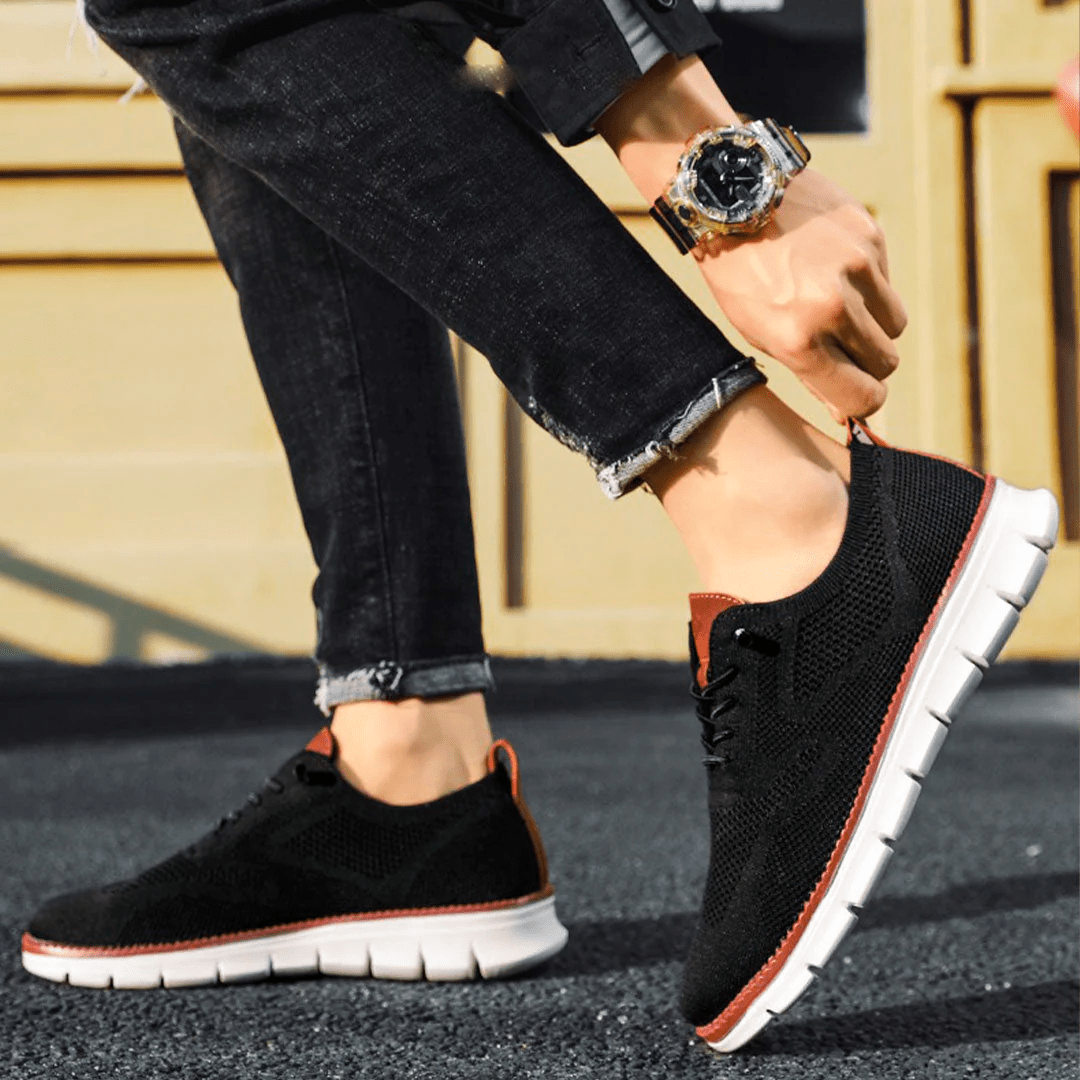 Leren herenschoenen veganistisch comfort ondersteunend ademend casual zakelijk dagelijks stijlvol duurzaam | Sulvida