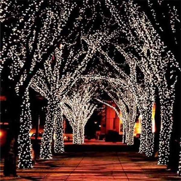 Solar Lichtsnoer 17 Meter 100 LED Warm Wit Buitenverlichting Waterdicht Tuinverlichting Feestverlichting | Sulvida
