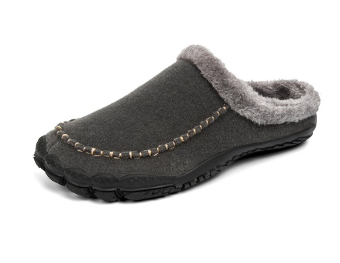 Heren Pantoffels Donkerbruin met Warme Pluche Voering en Antislip Zool voor Comfort Binnenshuis | Sulvida