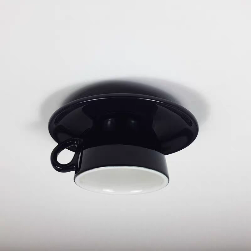Keramische Plafondlamp Koffiekopje Design Creatieve Spot Blauw Roze Geel Woonkamer Slaapkamer Speels | Sulvida