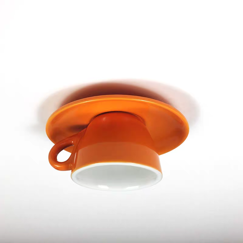 Keramische Plafondlamp Koffiekopje Design Creatieve Spot Blauw Roze Geel Woonkamer Slaapkamer Speels | Sulvida