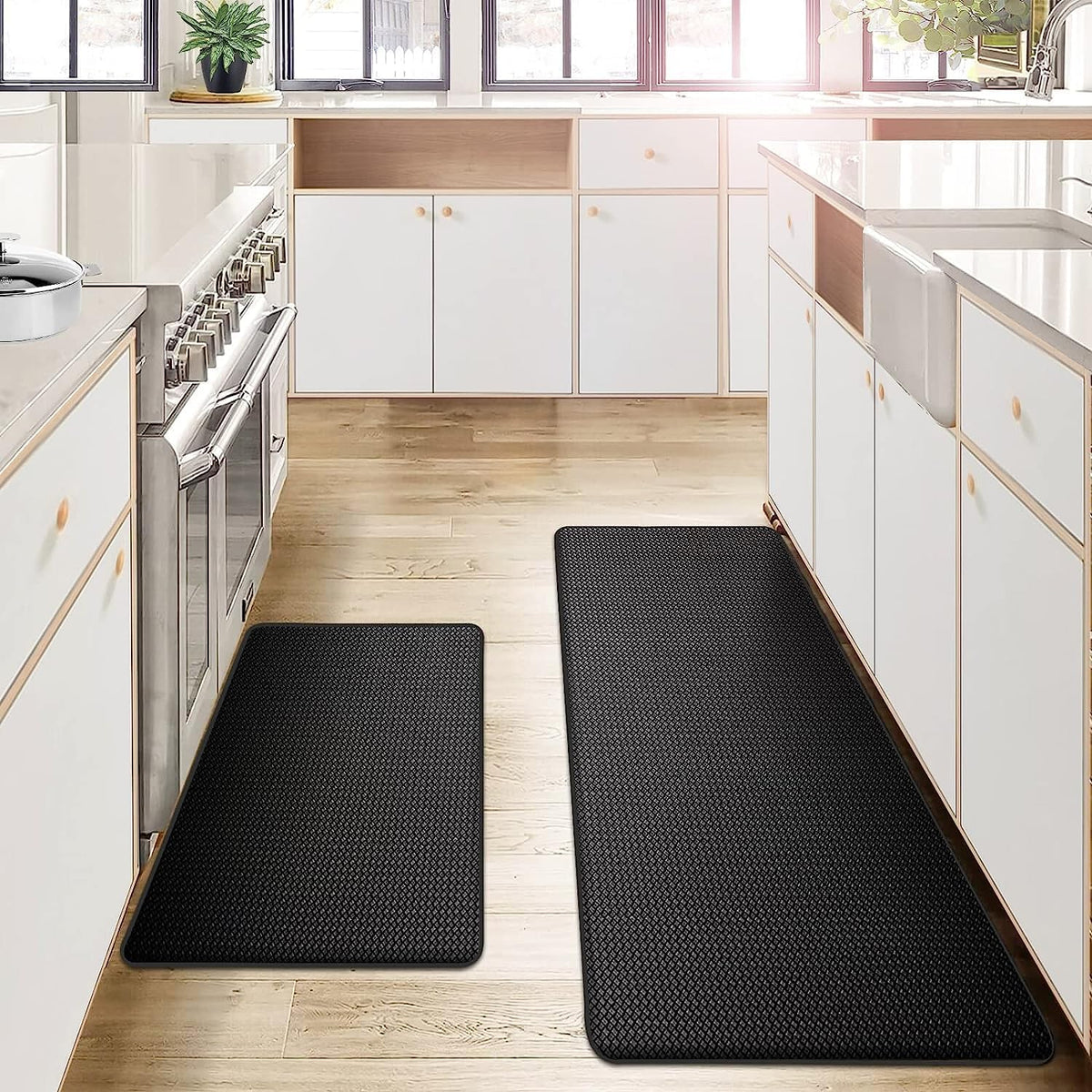 Ergonomische Keukenloper Antislip PVC 45×75 tot 180cm Vermoeidheidsbestendig Gemakkelijk Schoonmaken | Sulvida