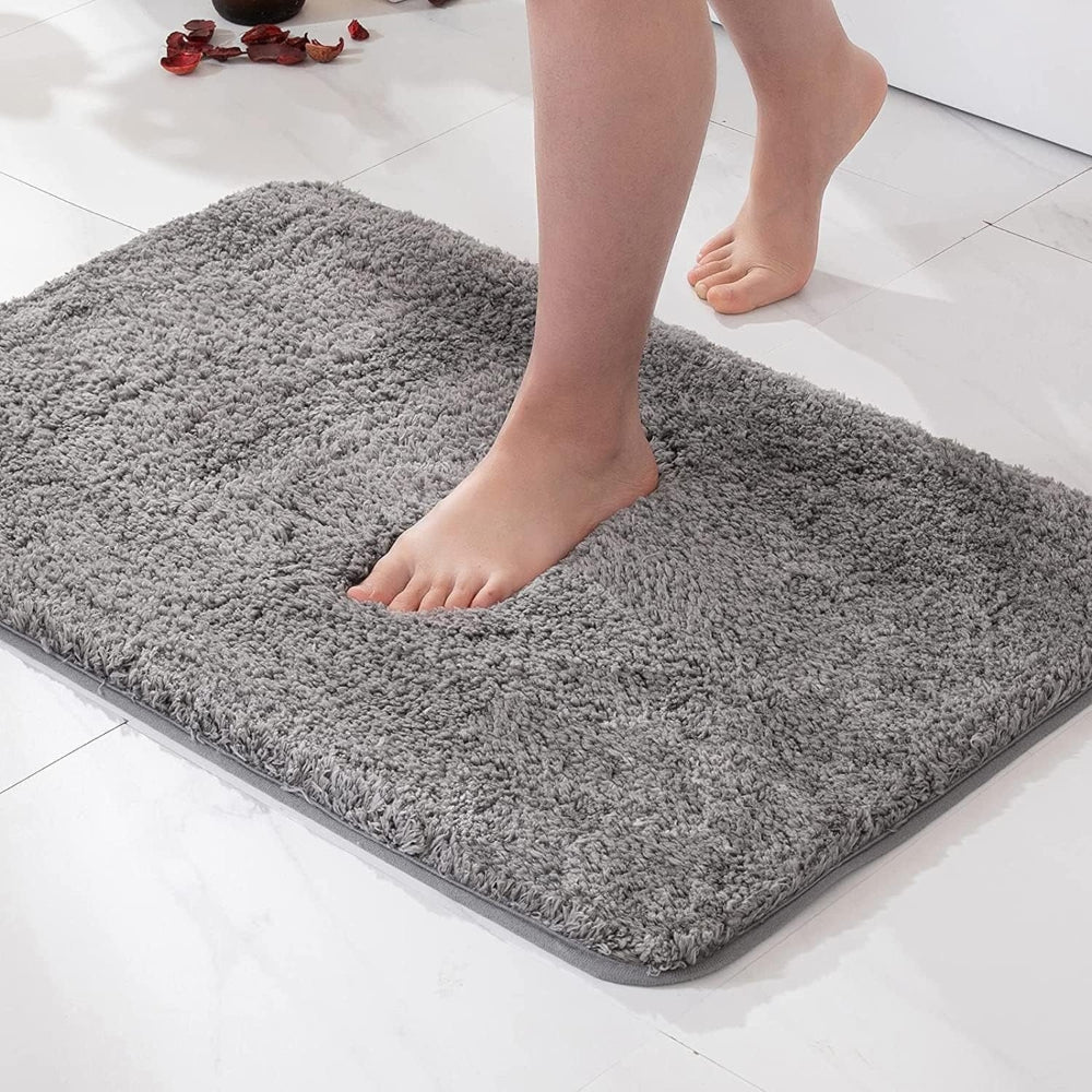 Zachte badmat microfiber 40x60 50x80 60x90 cm antislip snel absorberend badkamer pluche vloerkleed douchemat | Sulvida