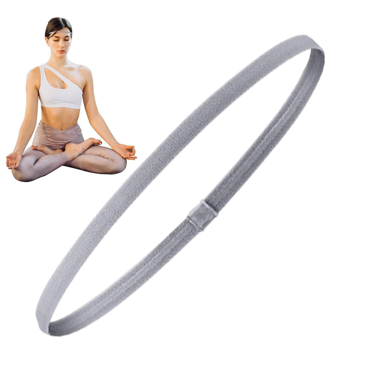 Elastische Sporthaarbanden Set 4 Stuks Antislip Stretch Fitness Haarbanden Dames Training Yoga Hardlopen | Sulvida