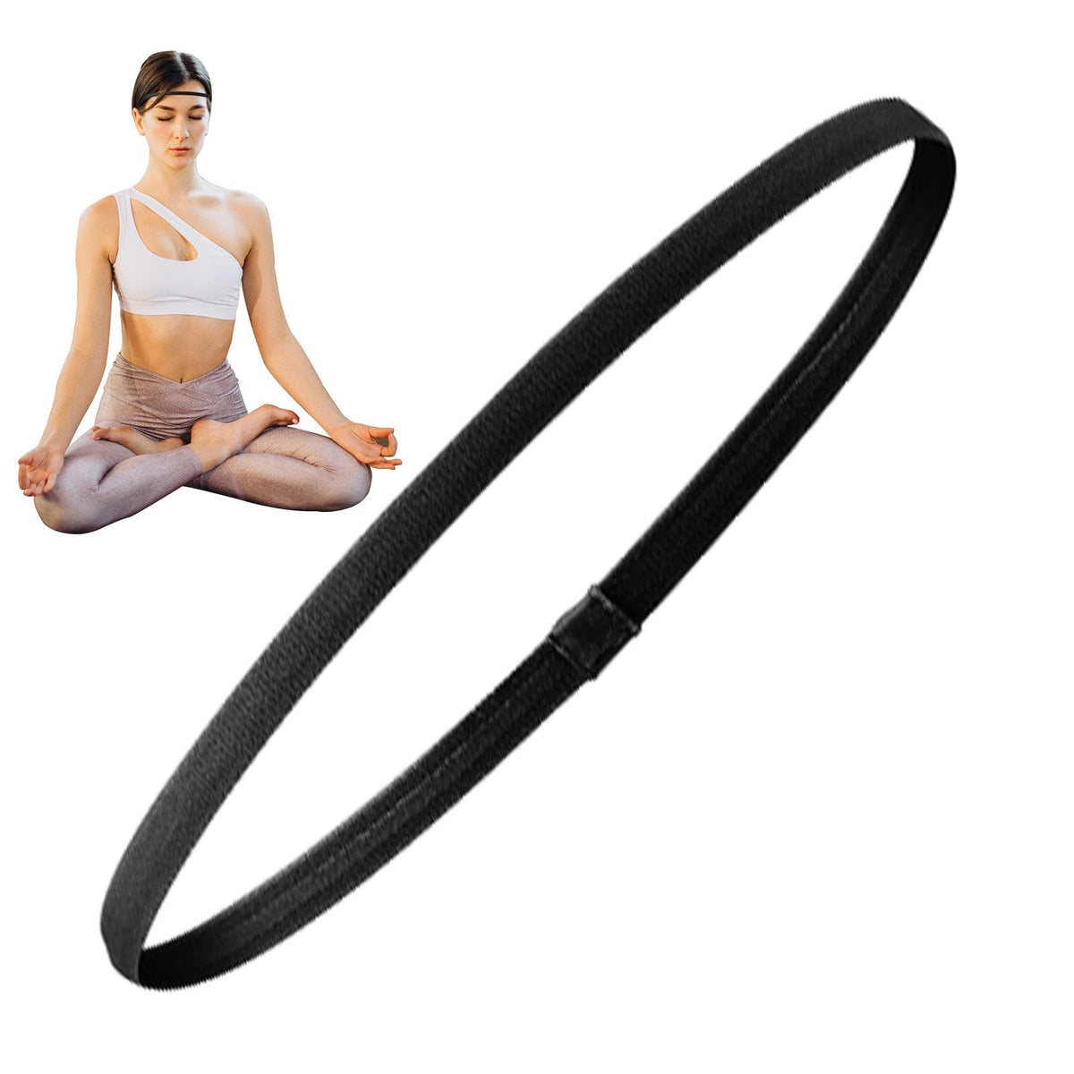 Elastische Sporthaarbanden Set 4 Stuks Antislip Stretch Fitness Haarbanden Dames Training Yoga Hardlopen | Sulvida