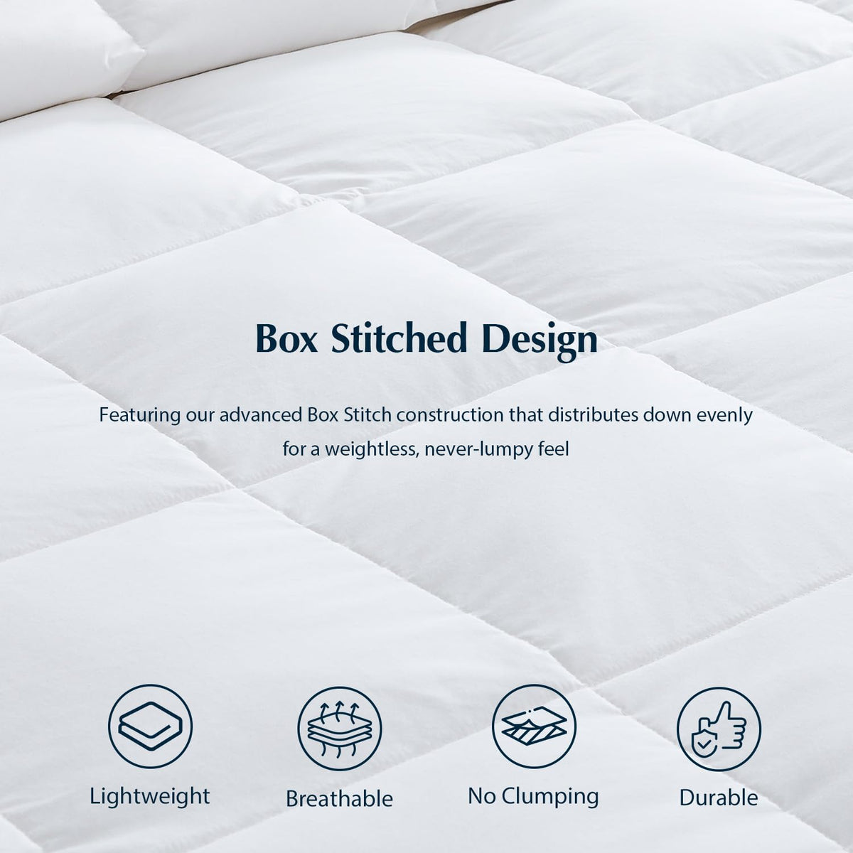 Ganzendons Dekbed Licht en Ademend 95% Vulling voor Alle Seizoenen Eenpersoons Tweepersoons Luxe Comfort | Sulvida