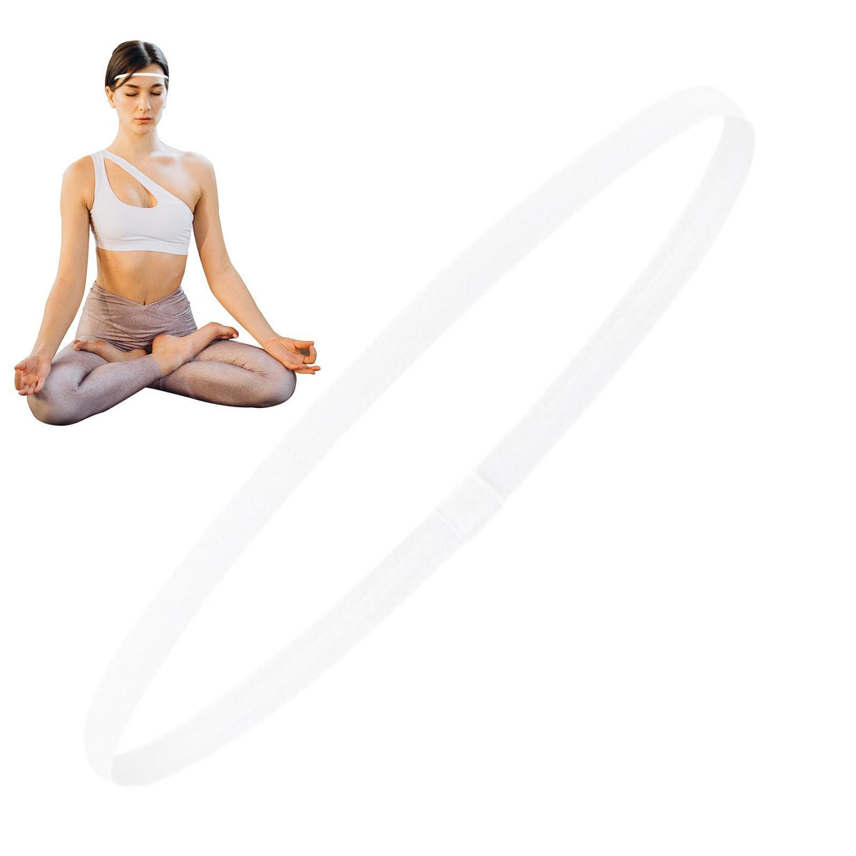 Elastische Sporthaarbanden Set 4 Stuks Antislip Stretch Fitness Haarbanden Dames Training Yoga Hardlopen | Sulvida