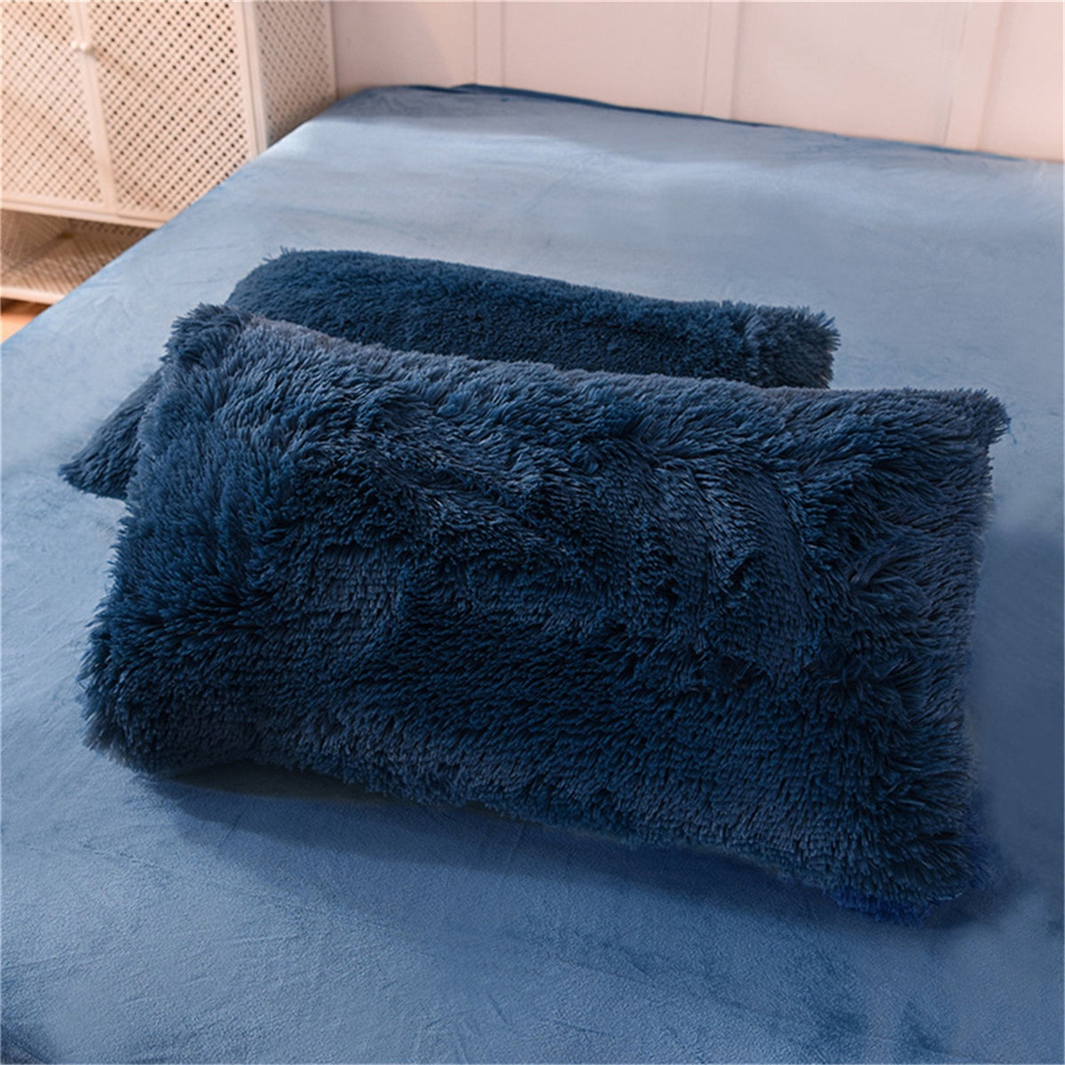 Fluweelzacht Omkeerbaar Dekbedovertrek Set van 4 Luxe Teddy Fleece Beddengoed Winter Warm Tweezijdig | Sulvida