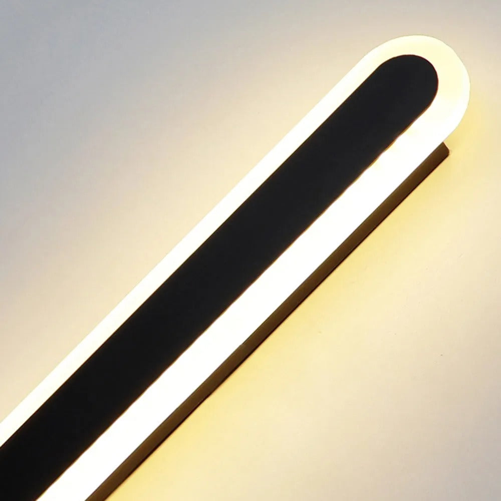 Ovale Buitenwandlamp LED Waterdicht IP65 Metaal Acryl Tuin Outdoor Wandverlichting Modern Design 40-220cm | Sulvida