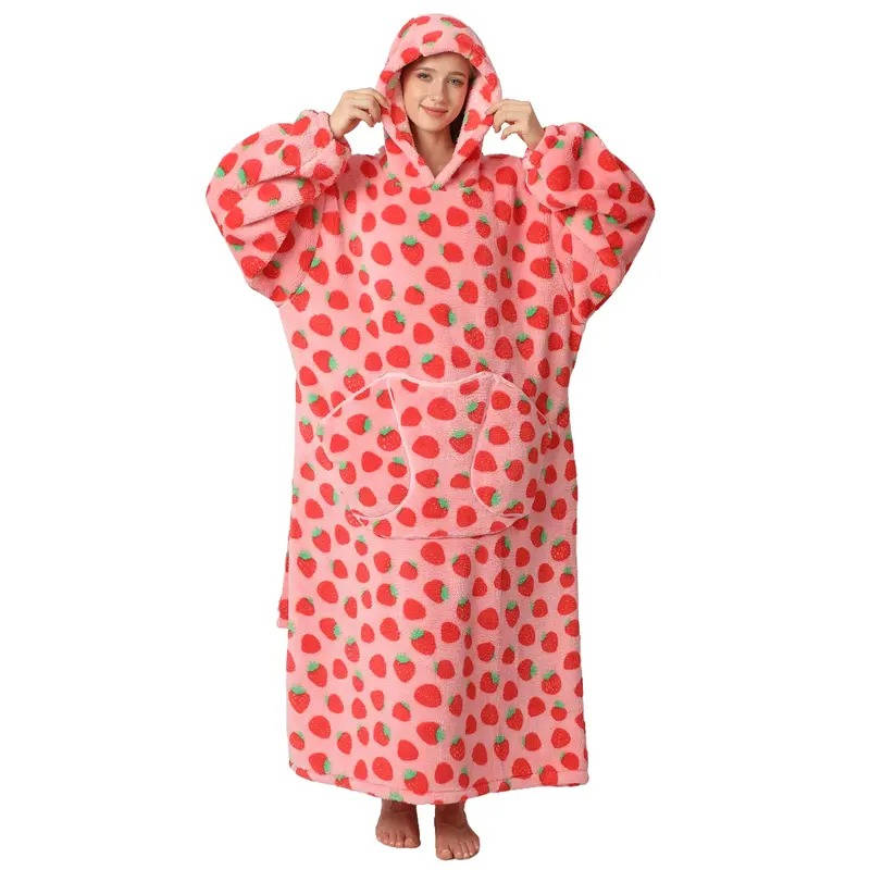 Deken met Mouwen en Capuchon – Oversized Draagbare Plaid – Fleece en Sherpa – Extra Warm en Comfortabel | Sulvida