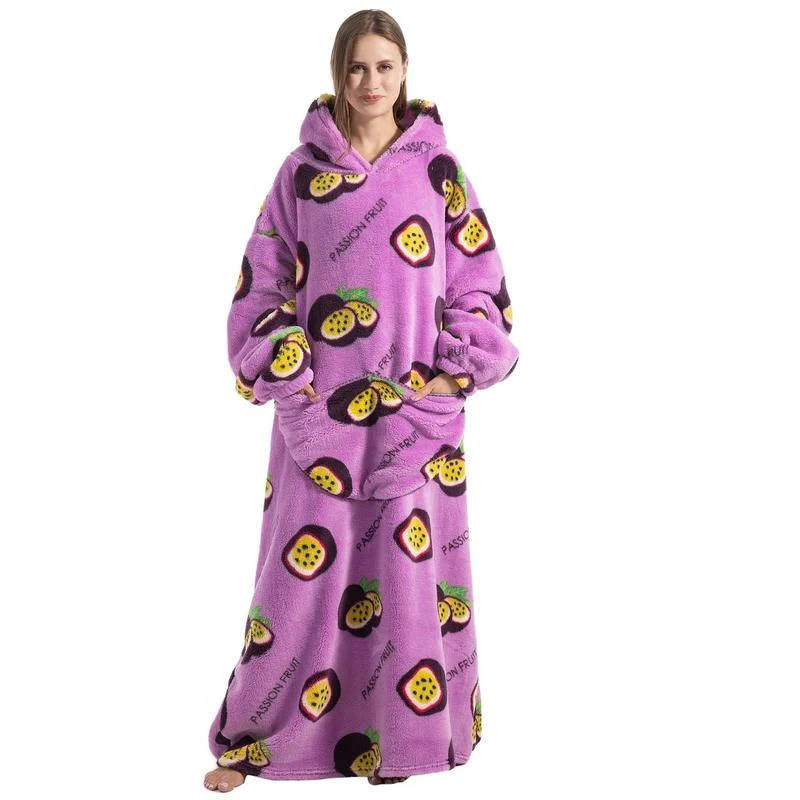 Deken met Mouwen en Capuchon – Oversized Draagbare Plaid – Fleece en Sherpa – Extra Warm en Comfortabel | Sulvida