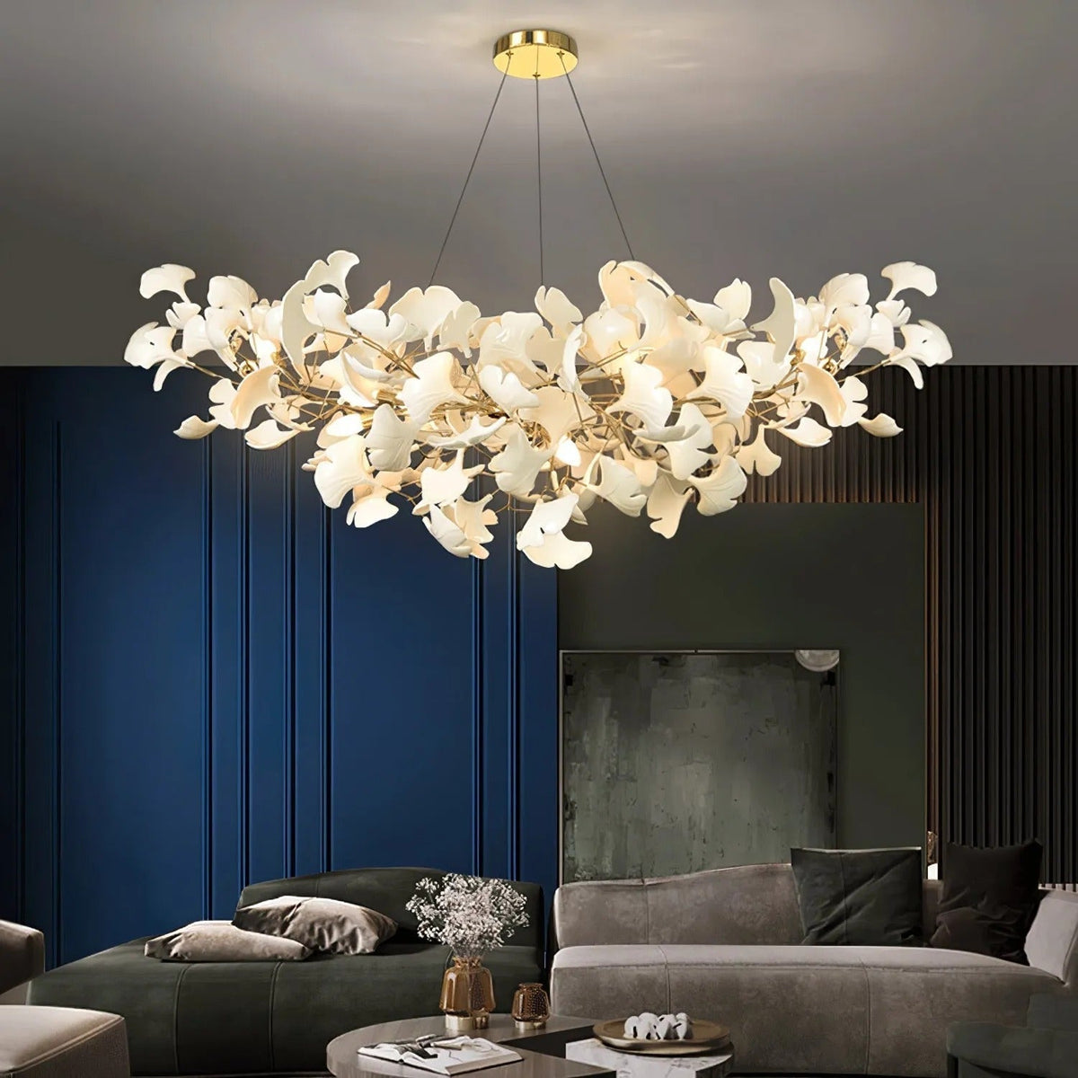 Keramische Hanglamp U-Vorm Goud Nikkel Metaal Kroonluchter Woonkamer Slaapkamer Decoratief Interieur | Sulvida