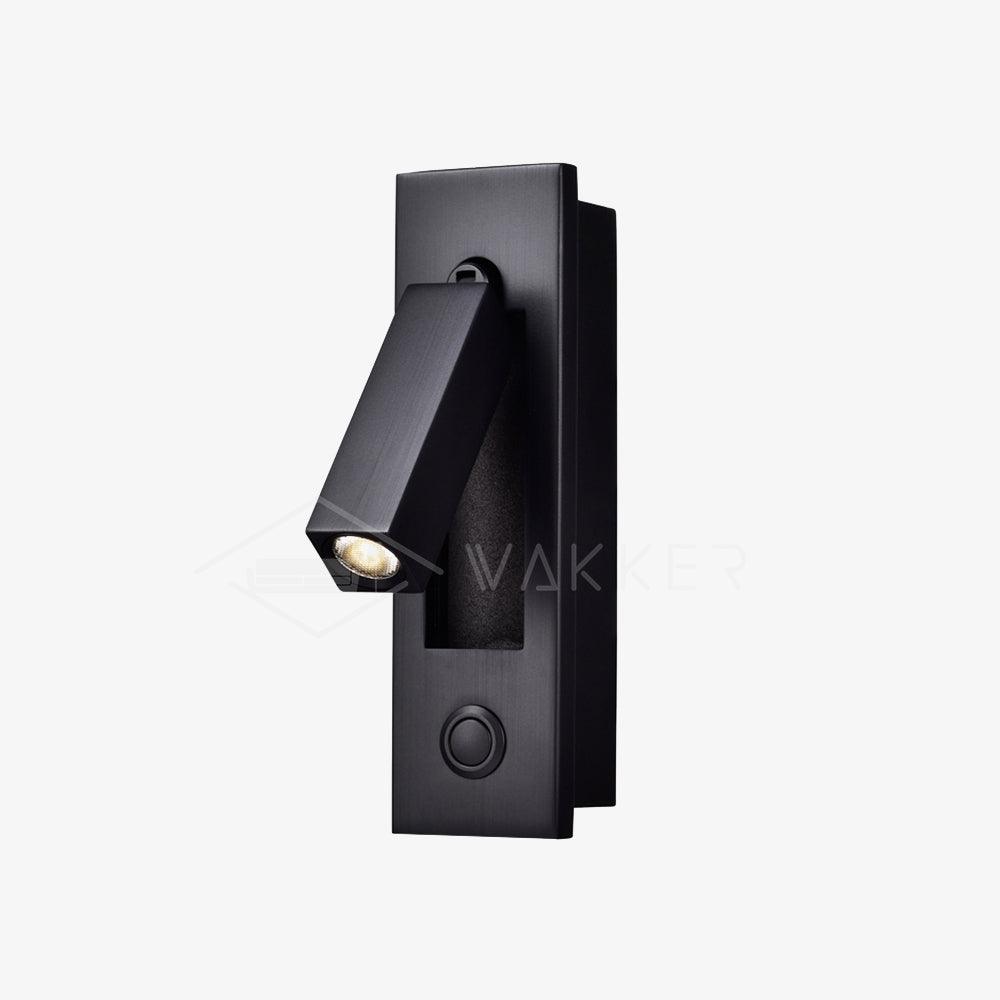 Minimalistische inbouwwandlamp 3000K warm wit instelbaar licht aluminium slaapkamer bedlamp leeslamp | Sulvida