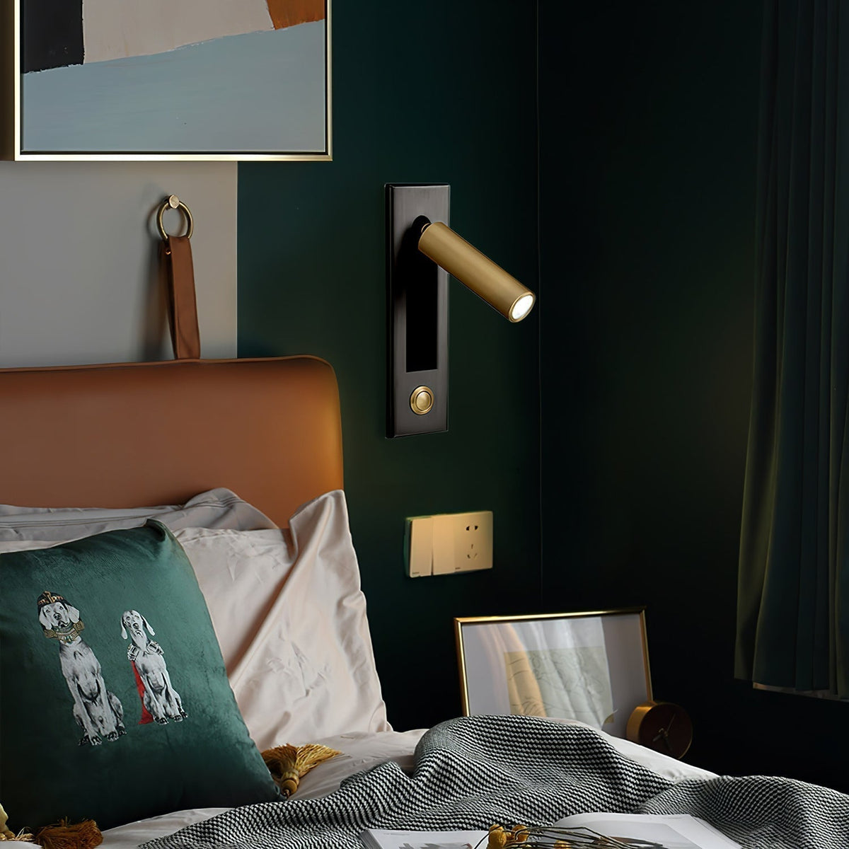 Minimalistische inbouwwandlamp 3000K warm wit instelbaar licht aluminium slaapkamer bedlamp leeslamp | Sulvida