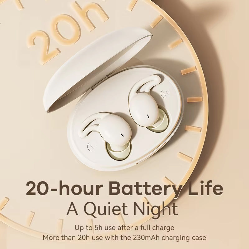 Écouteurs sans fil avec réduction du bruit et 20 heures d’autonomie, confortables pour dormir, Bluetooth | Sulvida