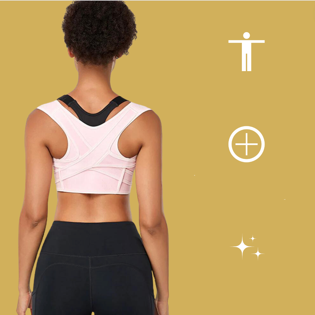 Onzichtbare Houdingscorrector Rugsteun Verstelbare Bandjes Ademende Stof Onopvallende Posture Corrector Rug | Sulvida