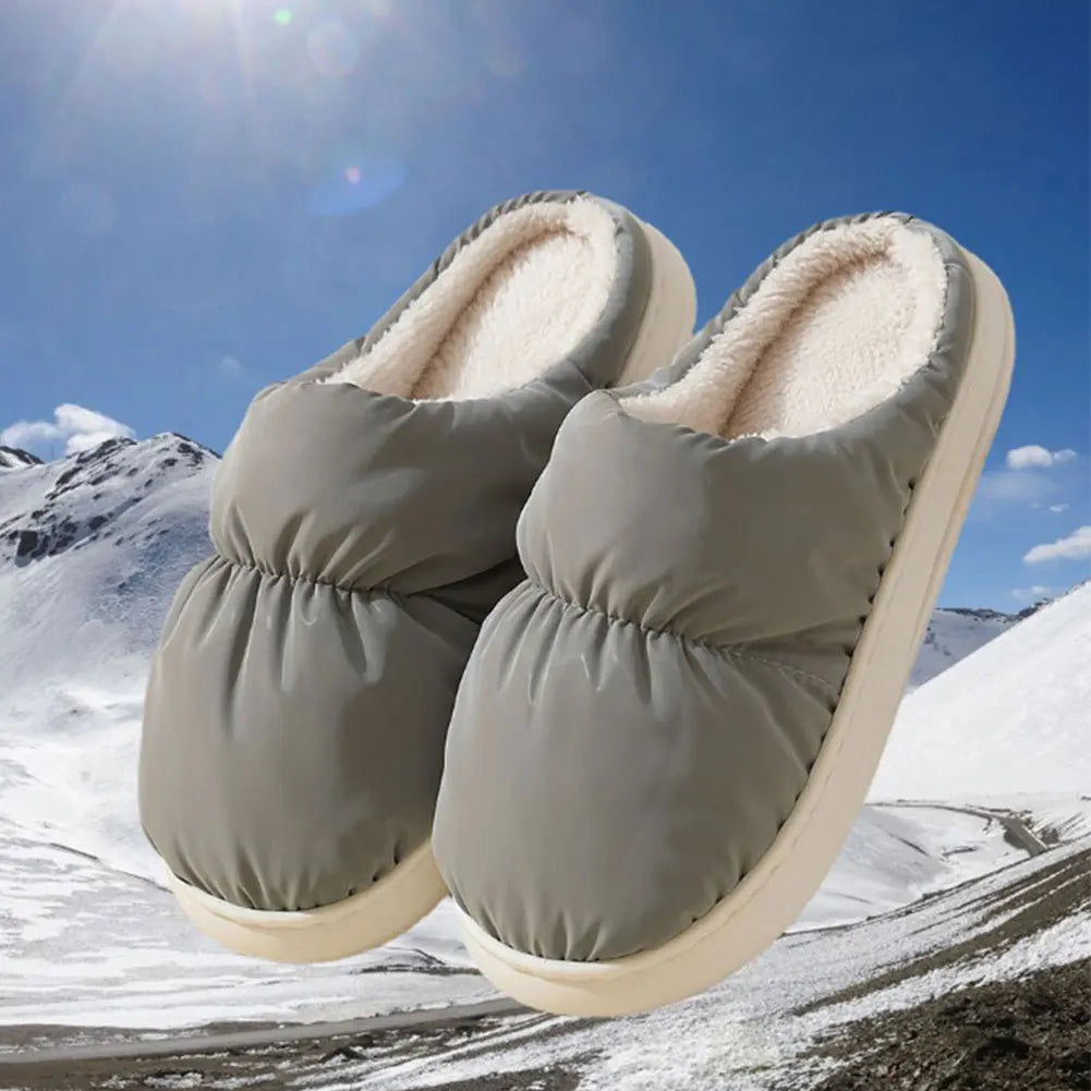 Verwarmde USB Pantoffels Elektrische Voetenwarmer Pluche Sloffen Huisschoenen Grijs Roze Rozerood Winter | Sulvida