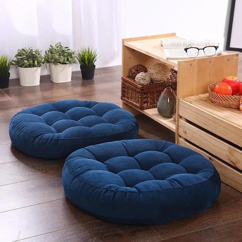 Japans Vloerkussen Dik Zitkussen voor Meditatie Lezen Loungen Ontspanning 42x42 55x55 cm Woonkamer Decoratie | Sulvida