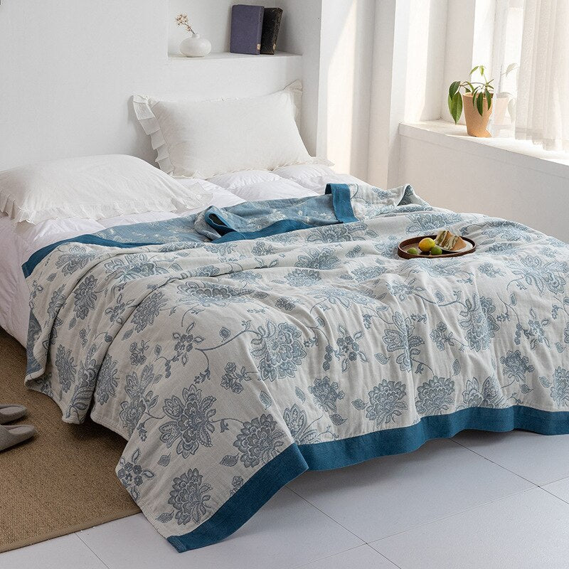 Japanse Katoenen Vloerkleed Zachte Weefselstructuur Vintage Stijl Decoratief Tapijt Woonkamer Interieur | Sulvida
