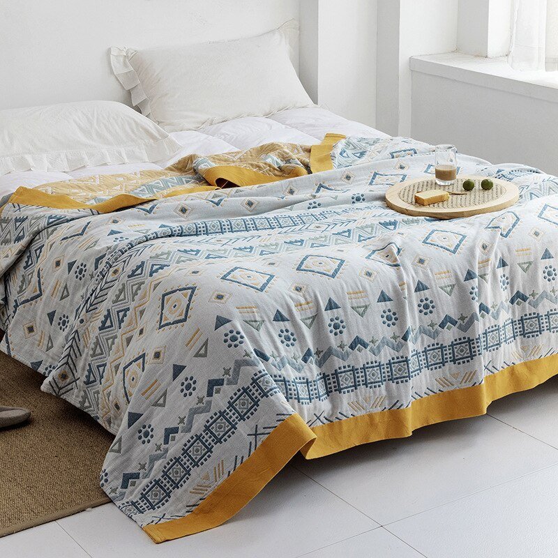 Japanse Katoenen Vloerkleed Zachte Weefselstructuur Vintage Stijl Decoratief Tapijt Woonkamer Interieur | Sulvida