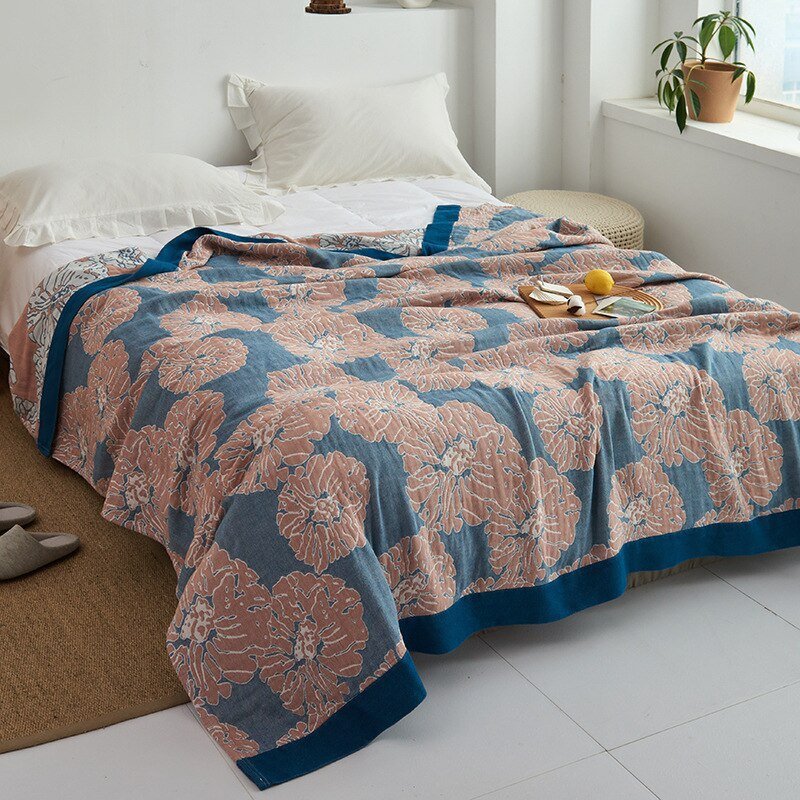 Japanse Katoenen Vloerkleed Zachte Weefselstructuur Vintage Stijl Decoratief Tapijt Woonkamer Interieur | Sulvida
