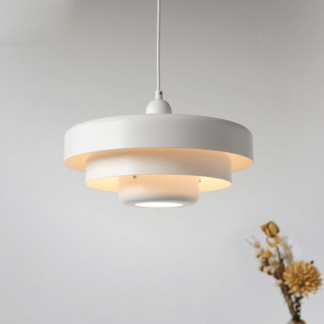 Scandinavische hanglamp metaal macaron-tinten eetkamer woonkamer moderne verlichting Ø35cm design lamp | Sulvida