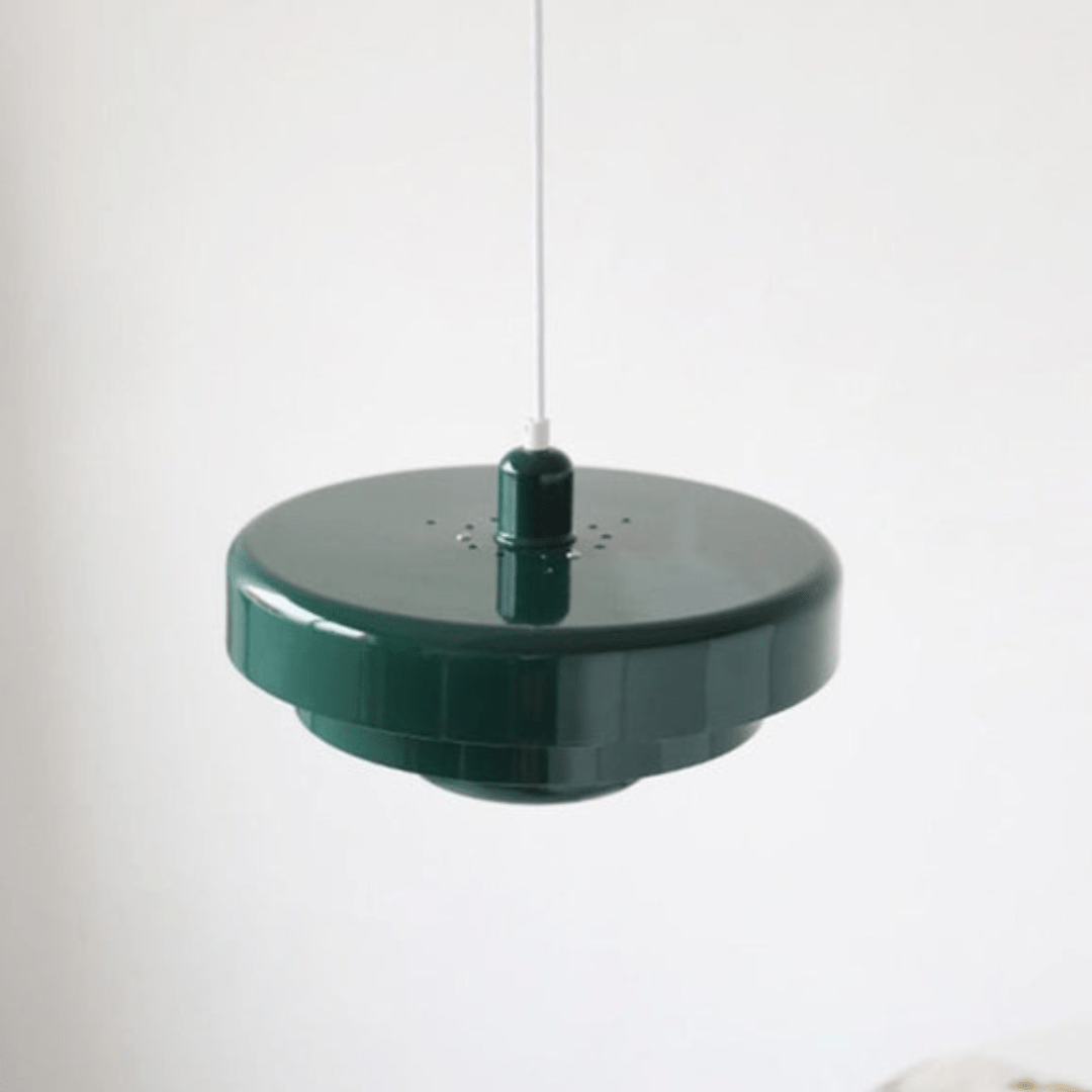 Hanglamp drieschijfs metaal pastelkleur eetkamer woonkamer modern design E27 fitting 35 cm diameter sfeervol | Sulvida
