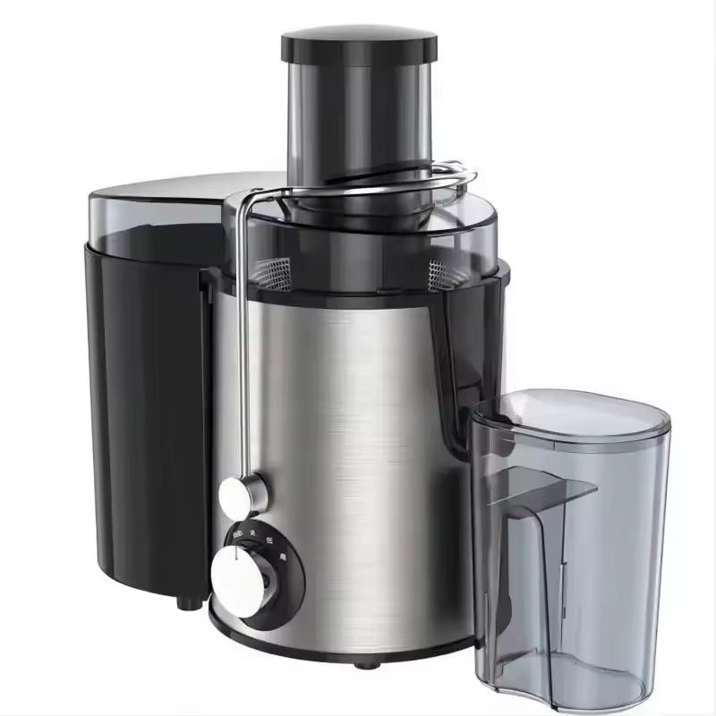 Centrifugeuse électrique 800W avec ouverture de remplissage de 65mm et 2 vitesses pour des jus de fruits et de légumes frais et des smoothies | Sulvida