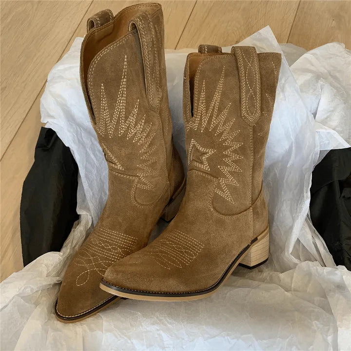 Bottes de cowboy pour femme, robustes et chics, bottes western au design tendance, pour toutes les saisons, au quotidien et pour les occasions festives | Sulvida