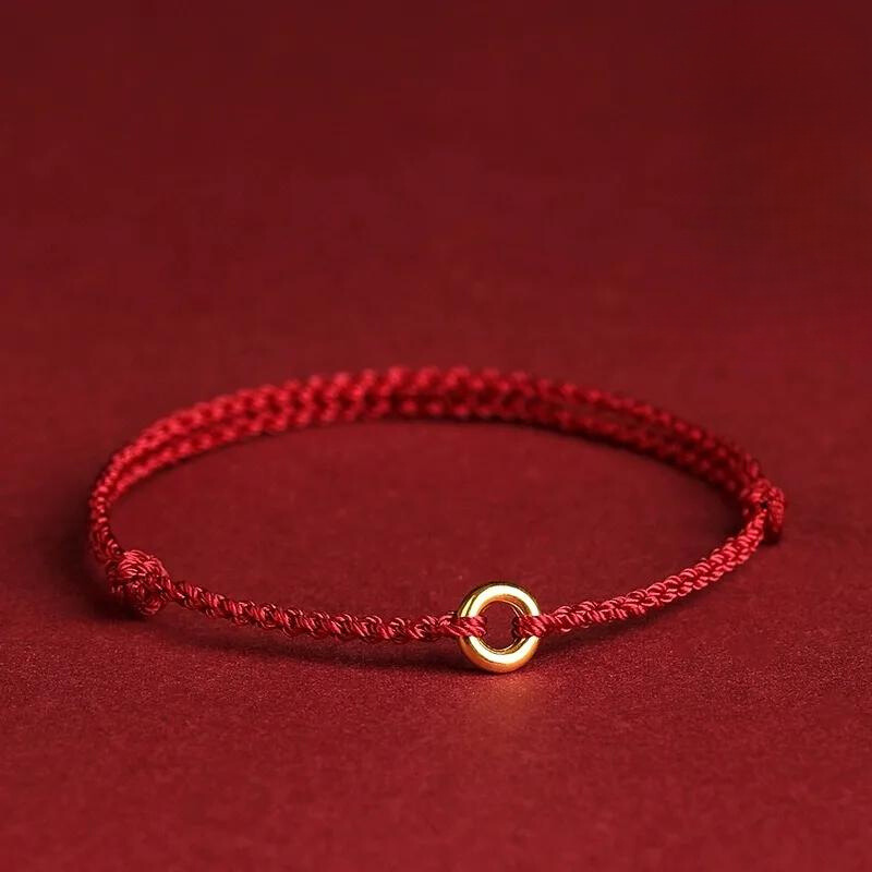 Spirituele Kralenarmband met Beschermingssymbool Rood Draad Verstelbaar Geluksarmband Handgemaakt Talisman | Sulvida