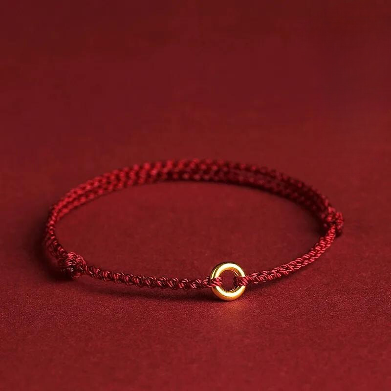 Spirituele Kralenarmband met Beschermingssymbool Rood Draad Verstelbaar Geluksarmband Handgemaakt Talisman | Sulvida