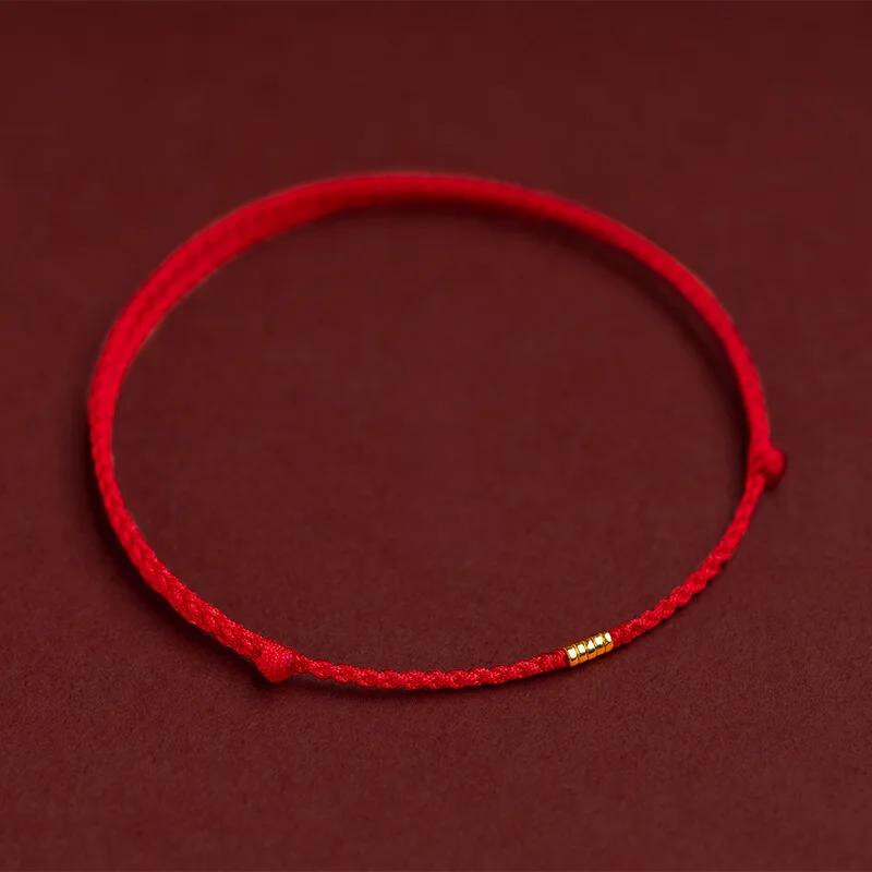 Spirituele Kralenarmband met Beschermingssymbool Rood Draad Verstelbaar Geluksarmband Handgemaakt Talisman | Sulvida