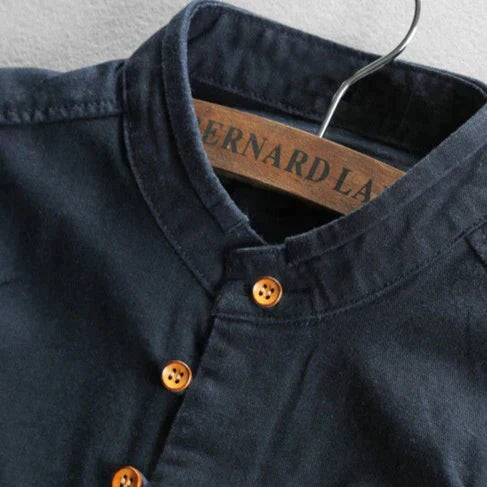 Japans Linnen Herenoverhemd – Traditioneel Design met Moderne Twist voor Casual & Formeel Dagelijks Gebruik | Sulvida