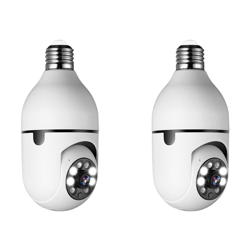 Slimme Beveiligingscamera in Gloeilampfitting WiFi 1080P 360° Panoramisch Infrarood Nachtzicht Bewegingsdetectie | Sulvida