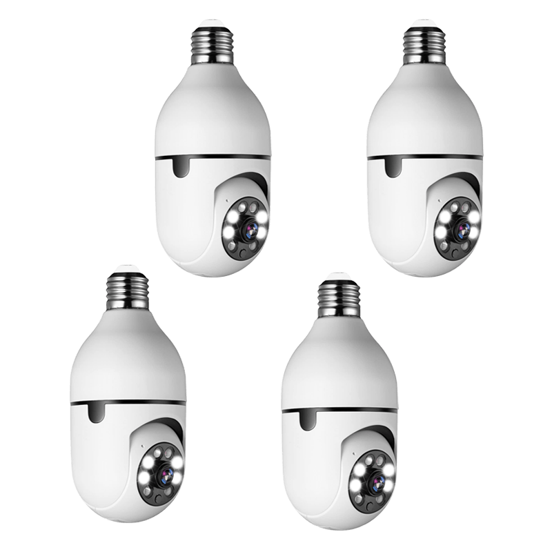 Slimme Beveiligingscamera in Gloeilampfitting WiFi 1080P 360° Panoramisch Infrarood Nachtzicht Bewegingsdetectie | Sulvida