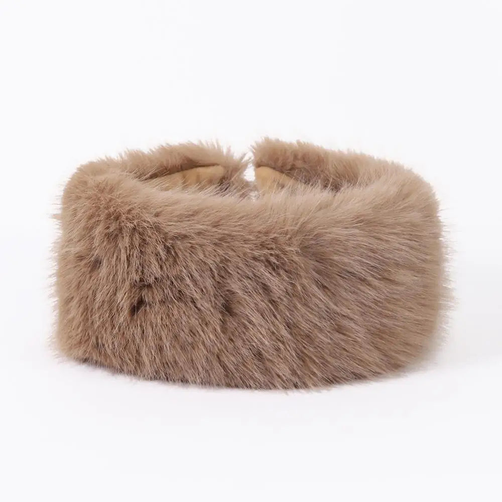 Fluffy Hoofdband Nepbont Oorwarmers Elastisch Winter Accessoire voor Dames Unisex Zacht Elegant Warm Comfortabel | Sulvida