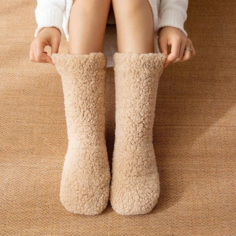 Warme Thermische Sokken voor Winter Kasjmier Hoge Buis Antislip Dikke Wollen Wintersokken Dames Comfort | Sulvida