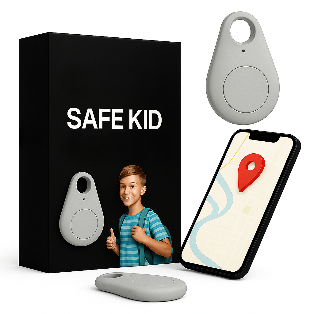 GPS-tracker voor kinderen met live locatie SOS-functie waterdicht compact veilig reizen ouderlijke controle | Sulvida