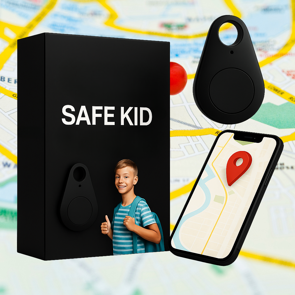 GPS-tracker voor kinderen met live locatie SOS-functie waterdicht compact veilig reizen ouderlijke controle | Sulvida