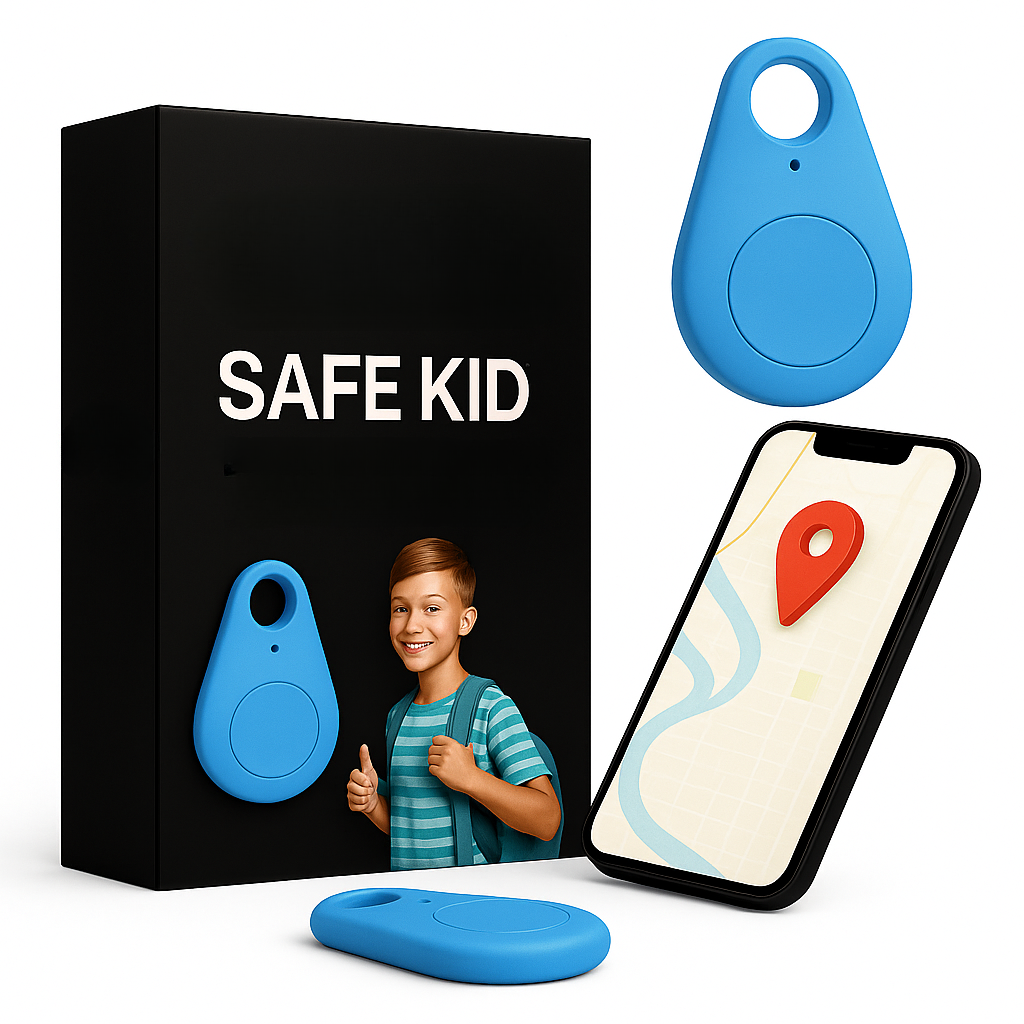 GPS-tracker voor kinderen met live locatie SOS-functie waterdicht compact veilig reizen ouderlijke controle | Sulvida